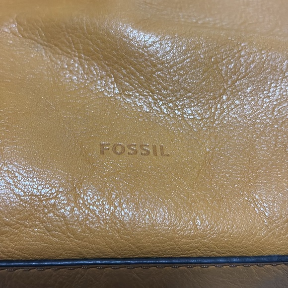 Fossil Hannah Hobo Shoulder Bag Amber Gold - Picture 3 of 11